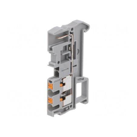 Conector Îmbinare Șine 0,14-4mm2 3 Borne Gri Push-In | Electronic-mag.ro | Componente Electronice