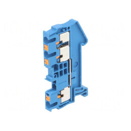 Conector Îmbinare Șine 1 Pista 3 Borne Albastru 0.14-4mm2 | Electronic-mag.ro | Componente Electronice