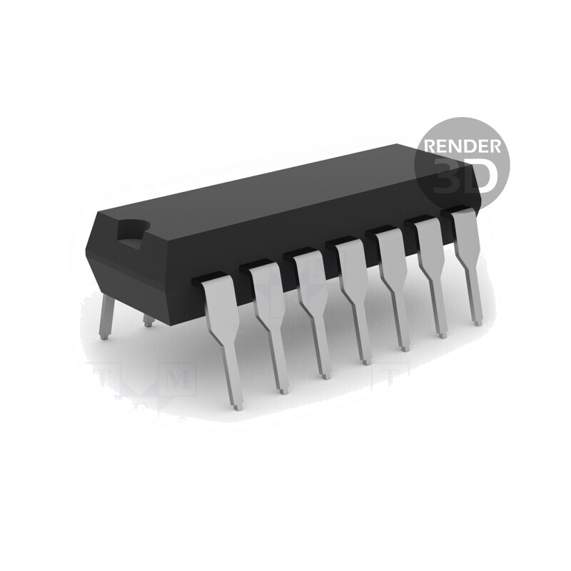 Comparator Low-Power 4 3-16V THT DIP14 Tub 1nA | Electronic-mag.ro | Componente Electronice