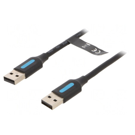Cablu USB 2.0 A-A Nichelat 0,25m | Electronic-mag.ro | Componente Electronice