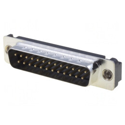 Conector D-Sub 25-Pin Soclu Tată Drept THT 5A | Electronic-mag.ro | Componente Electronice