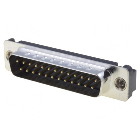 Conector D-Sub 25-Pin Soclu Tată Drept THT 5A | Electronic-mag.ro | Componente Electronice