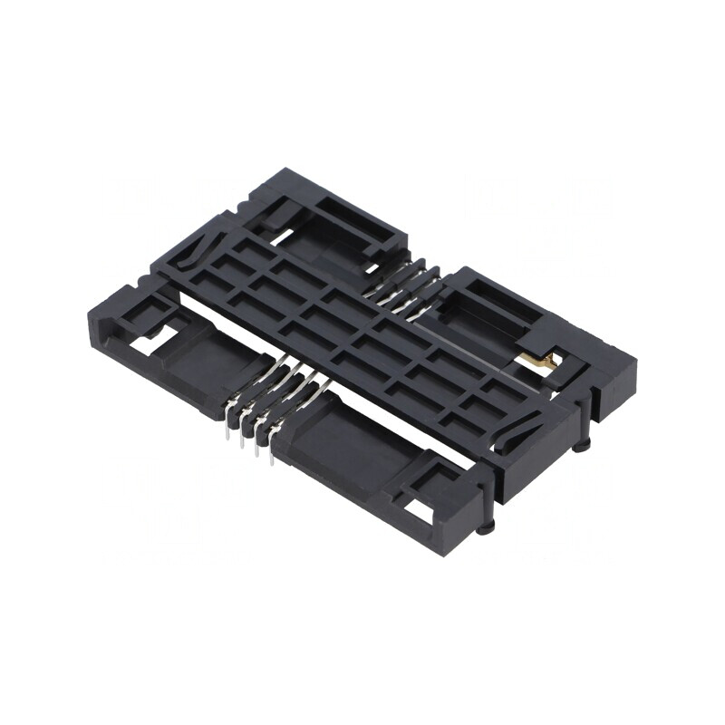 Conector pentru Carduri Smart Card THT Aurit | Electronic-mag.ro | Componente Electronice