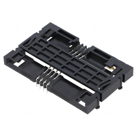 Conector pentru Carduri Smart Card THT Aurit | Electronic-mag.ro | Componente Electronice