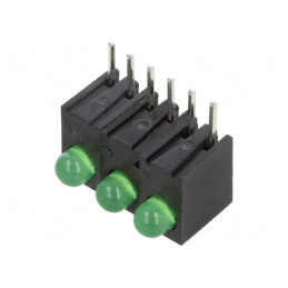 LED Difuz Verde 3mm 3 Diode 20mA | Electronic-mag.ro | Componente Electronice
