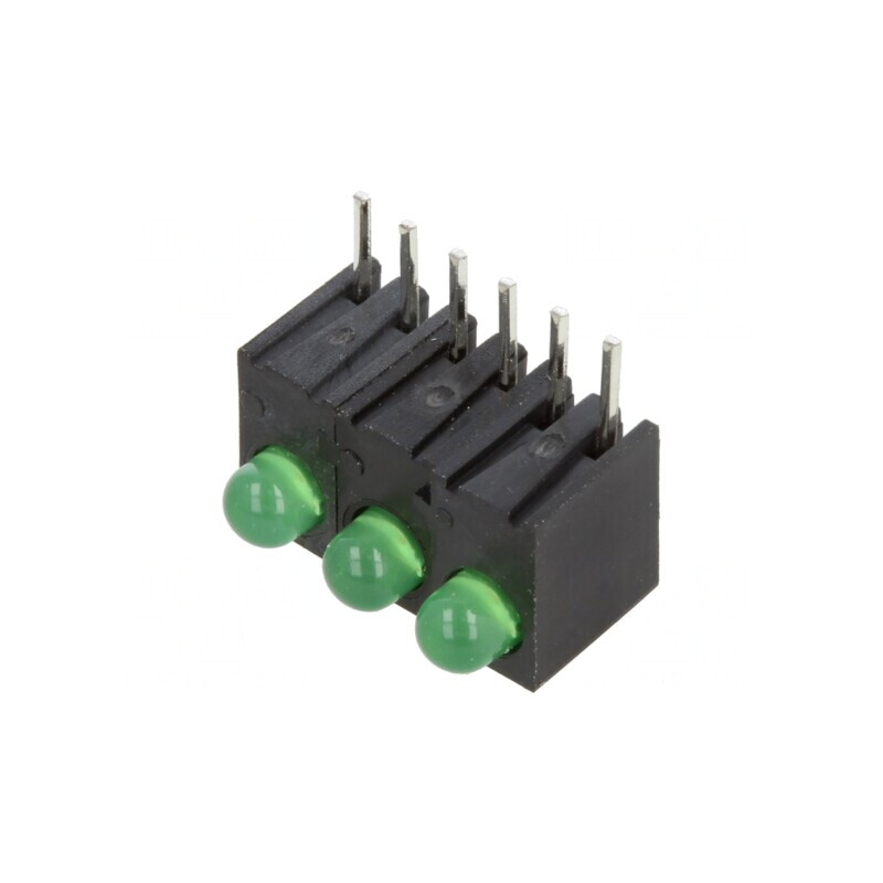 LED Difuz Verde 3mm 3 Diode 20mA | Electronic-mag.ro | Componente Electronice