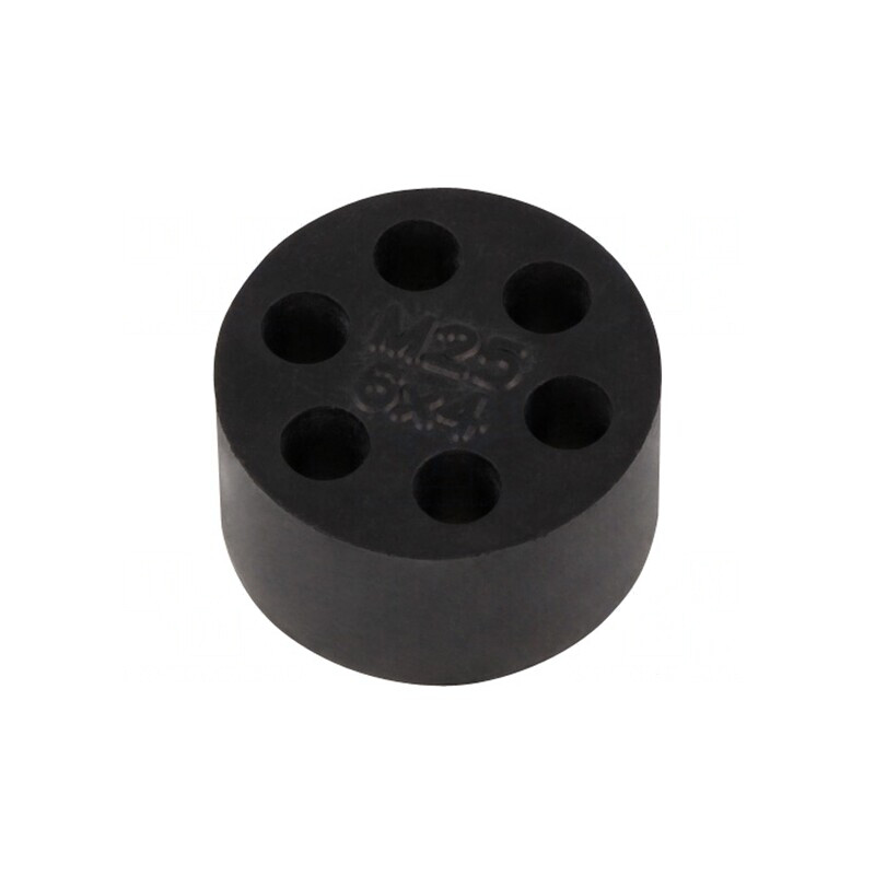 Insert presetupă 4mm M25 IP68 cauciuc NBR 6 orificii | Electronic-mag.ro | Componente Electronice