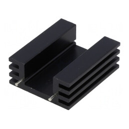 Radiator Negru TO220 38.1x32x14mm 11K/W | Electronic-mag.ro | Componente Electronice