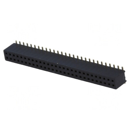 Soclu pini mamă 1,27mm SMT 2x28 1A | Electronic-mag.ro | Componente Electronice