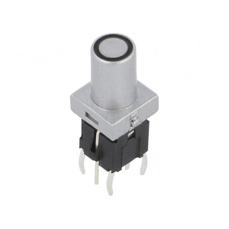 Comutator Tastatură 2 Poz SPST-NO 0.05A 12VDC Argintiu cu LED | Electronic-mag.ro | Componente Electronice