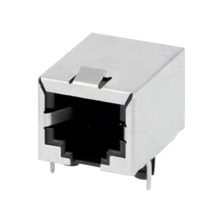 Soclu RJ12 6p6c Ecranat în Unghi | Electronic-mag.ro | Componente Electronice