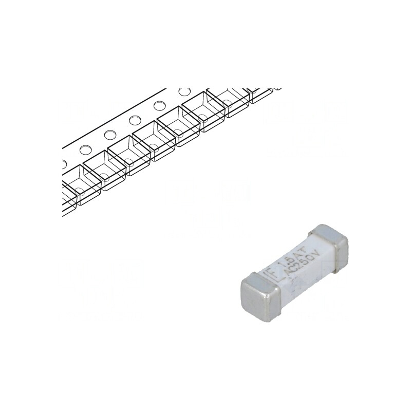 Siguranță întârziere 1.5A 250VAC 125VDC SMD | Electronic-mag.ro | Componente Electronice