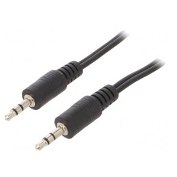 Cablu Audio Jack 3,5mm 3Pin 5m Negru | Electronic-mag.ro | Componente Electronice