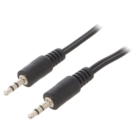 Cablu Audio Jack 3,5mm 3Pin 5m Negru | Electronic-mag.ro | Componente Electronice
