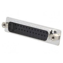 Mufă D-Sub 25P Tată Crimpată Neagră pentru Cablu | Electronic-mag.ro | Componente Electronice