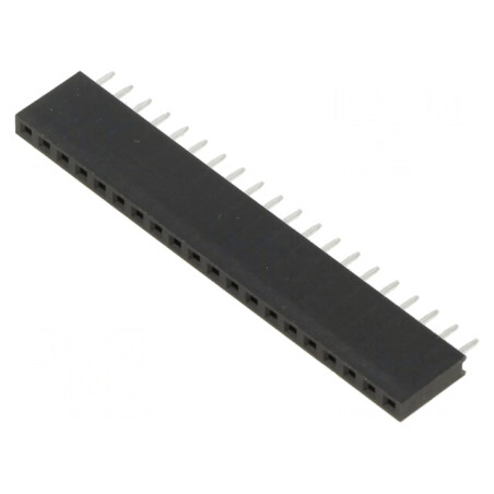 Soclu Şiruri Pini Mamă 2,54mm 20-PIN THT PCB Aurit | Electronic-mag.ro | Componente Electronice