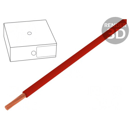 Cablu Electric Litat 6mm2 PVC Roșu 450/750V | Electronic-mag.ro | Componente Electronice