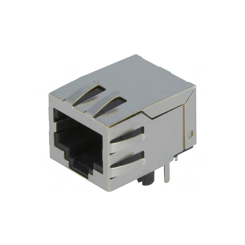 Soclu RJ45 8p8c Ecranat THT | Electronic-mag.ro | Componente Electronice