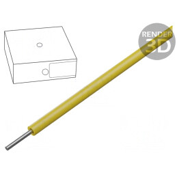 Cablu silicon galben 1x1,5mm2 100m | Electronic-mag.ro | Componente Electronice