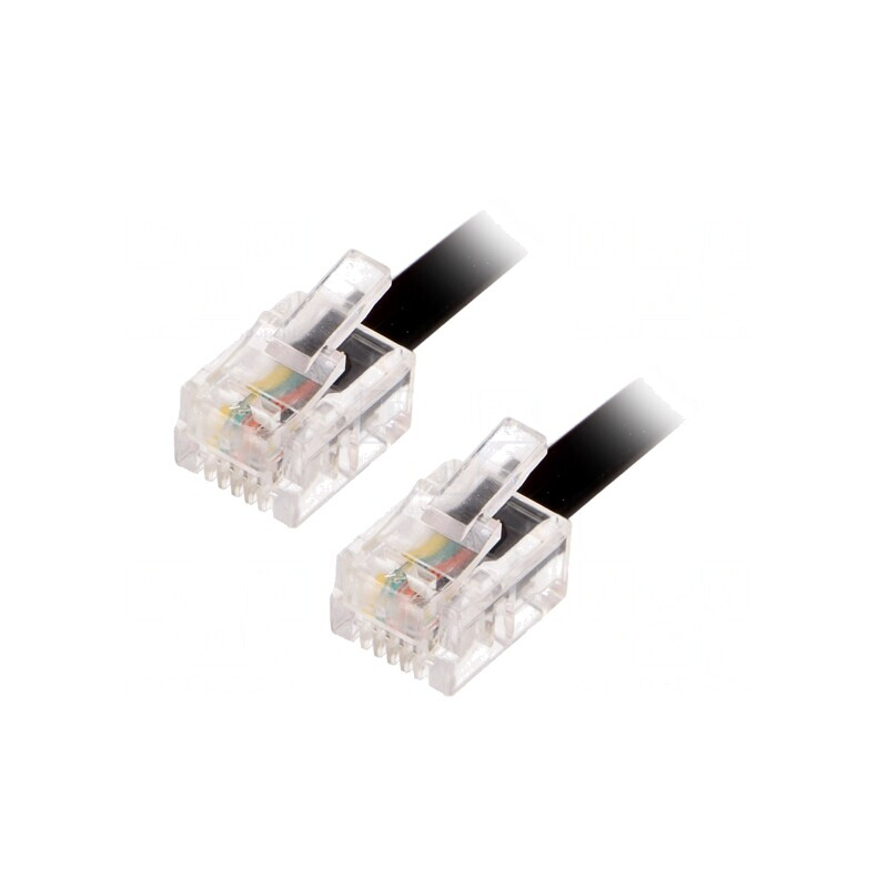 Cablu Telefon RJ11 5m Negru | Electronic-mag.ro | Componente Electronice Cablu Telefon RJ11 5m Negru | Electronic-mag.ro | Componente Electronice