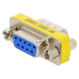 Adaptor D-Sub 9 pin Tată-Mamă | Electronic-mag.ro | Componente Electronice
