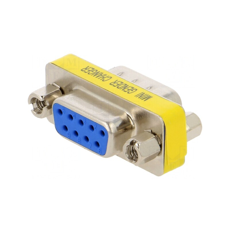Adaptor D-Sub 9 pin Tată-Mamă | Electronic-mag.ro | Componente Electronice