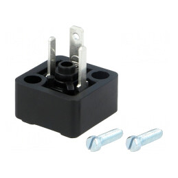 Conector Valvă Soclu Format C 8mm 3 PIN 6A | Electronic-mag.ro | Componente Electronice