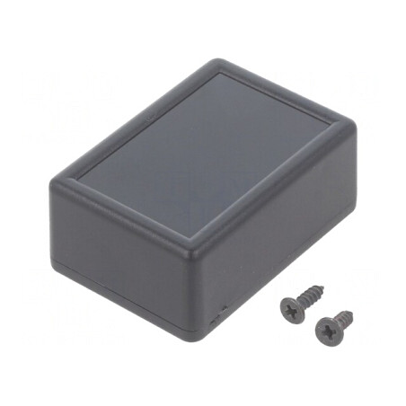 Carcasă universală ABS neagră IP54 35x50x20mm | Electronic-mag.ro | Componente Electronice