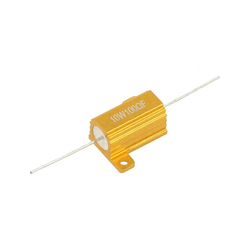 Rezistor bobinat cu radiator 100Ω 10W ±1% pentru lipit | Electronic-mag.ro | Componente Electronice