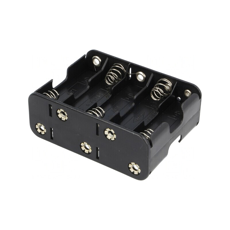 Suport Baterii AA/R6 Negru 10 Bucăți | Electronic-mag.ro | Componente Electronice