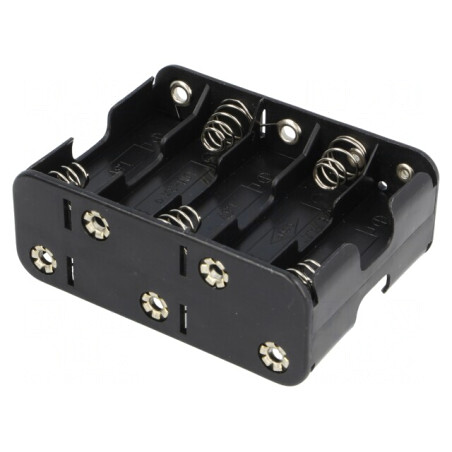 Suport Baterii AA/R6 Negru 10 Bucăți | Electronic-mag.ro | Componente Electronice