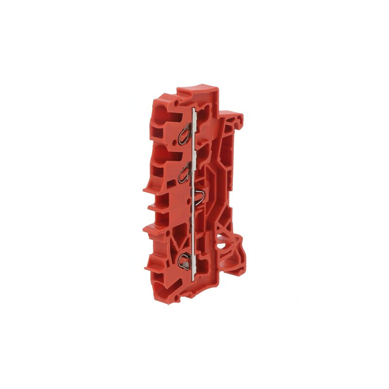 Îmbinare Șine 2,5mm2 3 Borne Roșie 5,2mm | Electronic-mag.ro | Componente Electronice