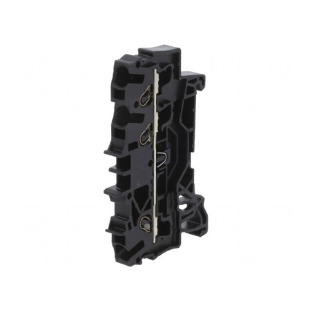 Îmbinare Șine 2,5mm2 Neagră 3 Borne | Electronic-mag.ro | Componente Electronice