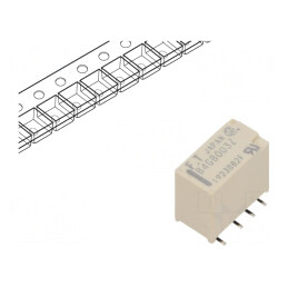 Releu Electromagnetic DPDT 3VDC 2A SMT | Electronic-mag.ro | Componente Electronice