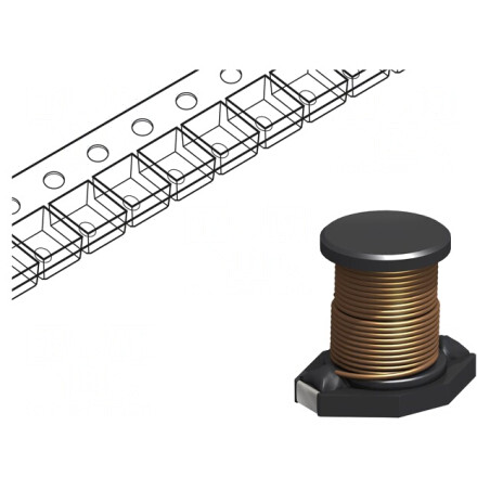 Inductor Ferită SMD 330uH 1,24A 640mΩ ±20% | Electronic-mag.ro | Componente Electronice