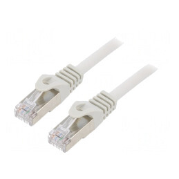 Patch Cord RJ45 F/UTP CAT6 1m Gri | Electronic-mag.ro | Componente Electronice