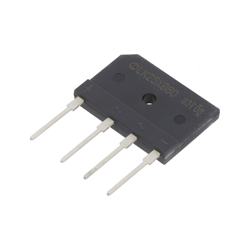 Punte Redresoare Monofazat 600V 25A | Electronic-mag.ro | Componente Electronice