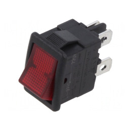 Comutator Rocker DPST OFF-ON 12A 250V cu Bec | Electronic-mag.ro | Componente Electronice