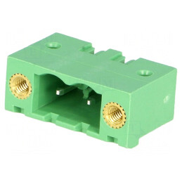 Regletă de Conexiuni Deconectabilă 5,08mm 2 Piste Tată Drept | Electronic-mag.ro | Componente Electronice