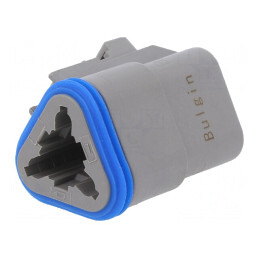 Conector cablu-cablu PX0 3 PIN gri IP68 | Electronic-mag.ro | Componente Electronice