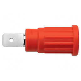 Soclu Banană 4mm 24A 1kV Roșu Panou | Electronic-mag.ro | Componente Electronice