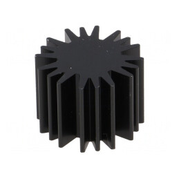 Radiator LED Negru 20mm x 15mm 6,3K/W | Electronic-mag.ro | Componente Electronice