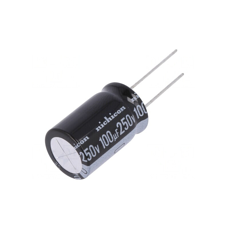 Condensator Electrolitic THT 100uF 250V 16x25mm 20% | Electronic-mag.ro | Componente Electronice