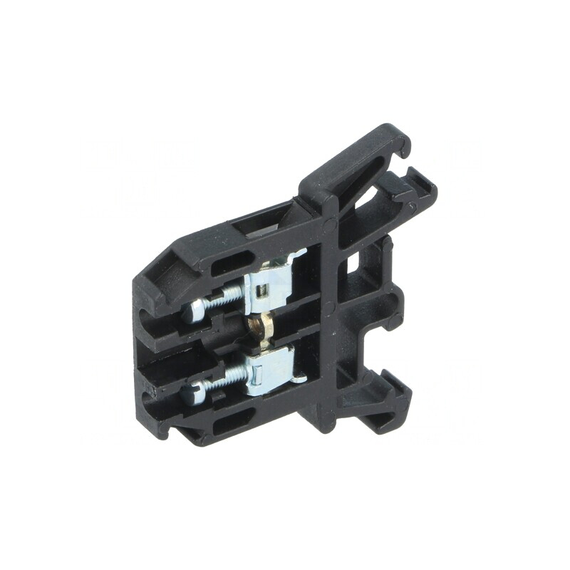 Conector Șină Negru 690V 2 Borne 0,5-2,5mm² | Electronic-mag.ro | Componente Electronice