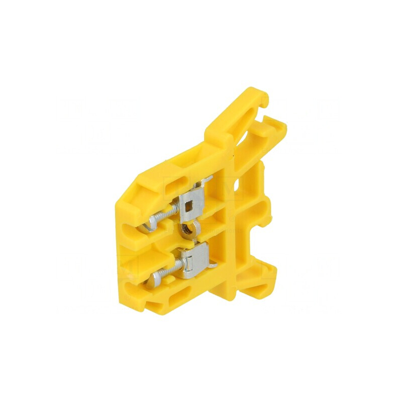 Conector de Îmbinare Șine 0,5-2,5mm2 2 Borne Galben | Electronic-mag.ro | Componente Electronice