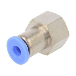Racord Push-In Alamă Nichelată 15bar 60°C | Electronic-mag.ro | Componente Electronice