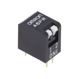 Comutator DIP-SWITCH 2 Secțiuni ON-OFF 24VDC | Electronic-mag.ro | Componente Electronice