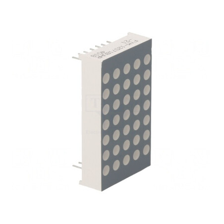 Afișaj LED Matrice 5x7 Roșu 30-60mcd 22.8x39.1x8mm | Electronic-mag.ro | Componente Electronice