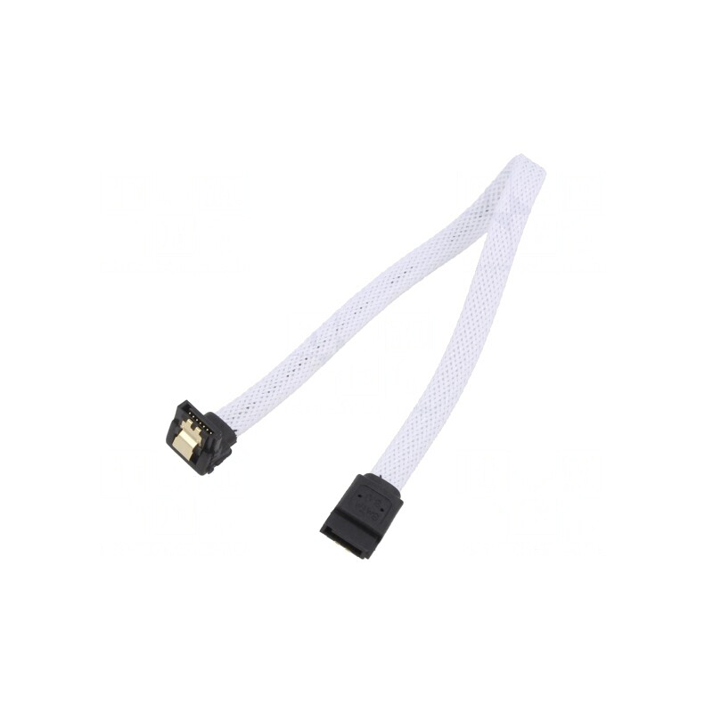 Cablu SATA III Alb 0,3m 90° | Electronic-mag.ro | Componente Electronice Cablu SATA III Alb 0,3m 90° | Electronic-mag.ro | Componente Electronice