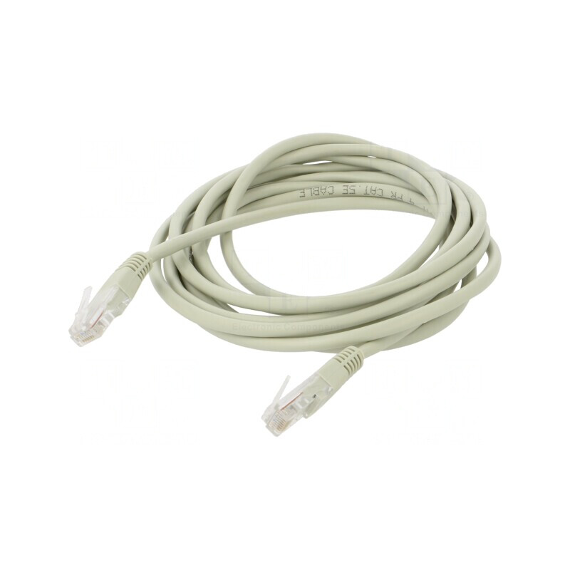 Patch cord U/UTP Cat5e Gri 3m RJ45 26AWG | Electronic-mag.ro | Componente Electronice
